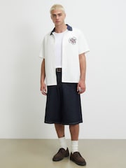 Рубашка стандартный крой с цветочной вышивкой River Island - Изображение 3 4