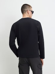 River Island Black Regular Fit Essential T-Shirt - Image 2 of 4