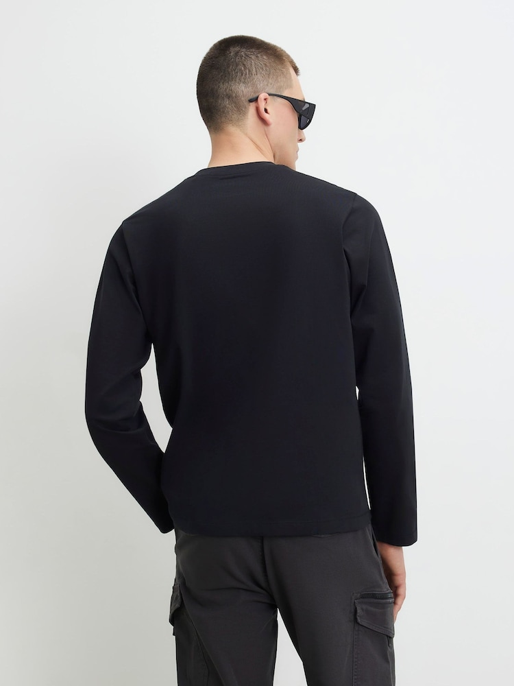 River Island Black Regular Fit Essential T-Shirt - Image 2 of 4