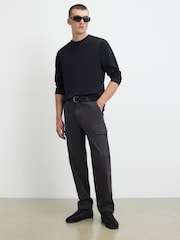 River Island Black Regular Fit Essential T-Shirt - Image 3 of 4