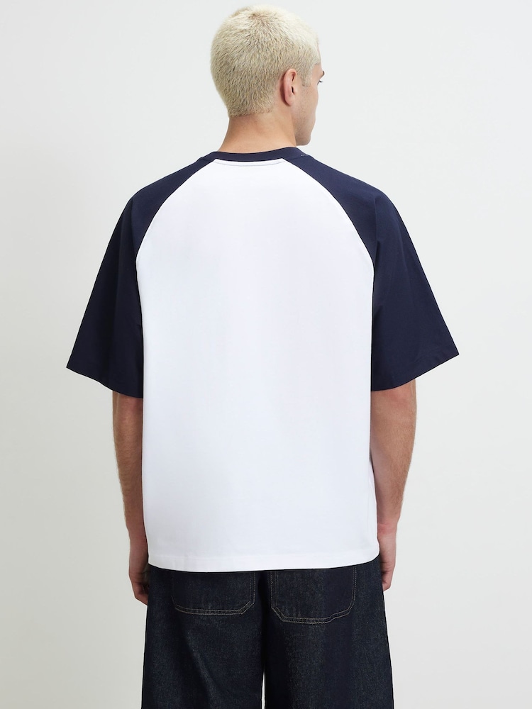 River Island White Regular Fit Archival T-Shirt - Image 2 of 4