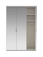 Wiemann Peyton Grey Mirror Semi Fitted Triple Wardrobe - Image 7 of 9