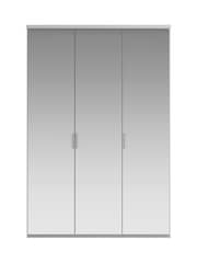 Wiemann Peyton Grey Mirror Semi Fitted Triple Wardrobe - Image 8 of 9