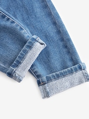 Mid Blue Cosy Brushed Skinny Jeans - Image 7 of 10