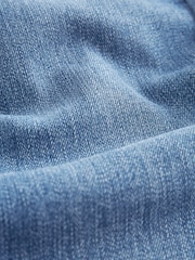 Mid Blue Cosy Brushed Skinny Jeans - Image 9 of 10