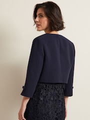 Phase Eight Blue Zoelle Bow Jacket - Image 2 of 6