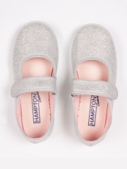 Trotters London Silver Martha Canvas Shoes - Image 3 of 6