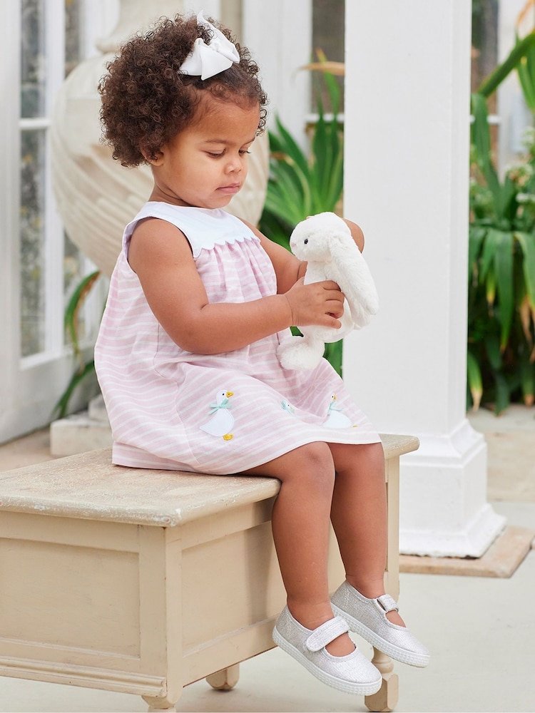 Trotters London Silver Martha Canvas Shoes - Image 6 of 6