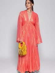Sundress Gathered Waist Flared Maxi Dress - Image 1 of 4
