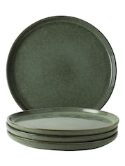 Dutch Rose Set of 4 Green Serenity Plates 18cm - Image 2 of 4
