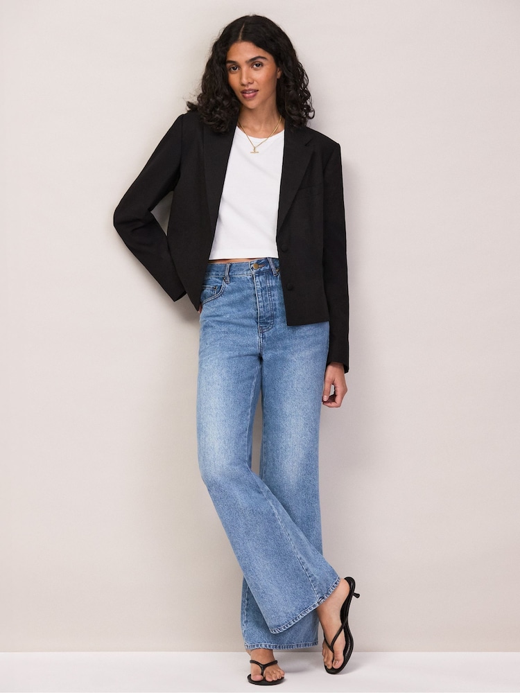 Ro&Zo Black Cropped Blazer - Image 2 of 6