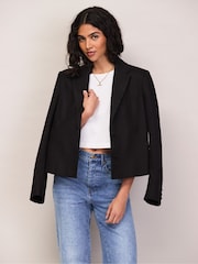 Ro&Zo Black Cropped Blazer - Image 4 of 6