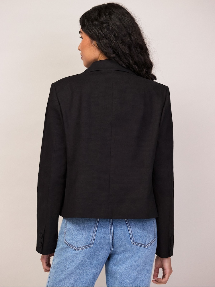 Ro&Zo Black Cropped Blazer - Image 6 of 6