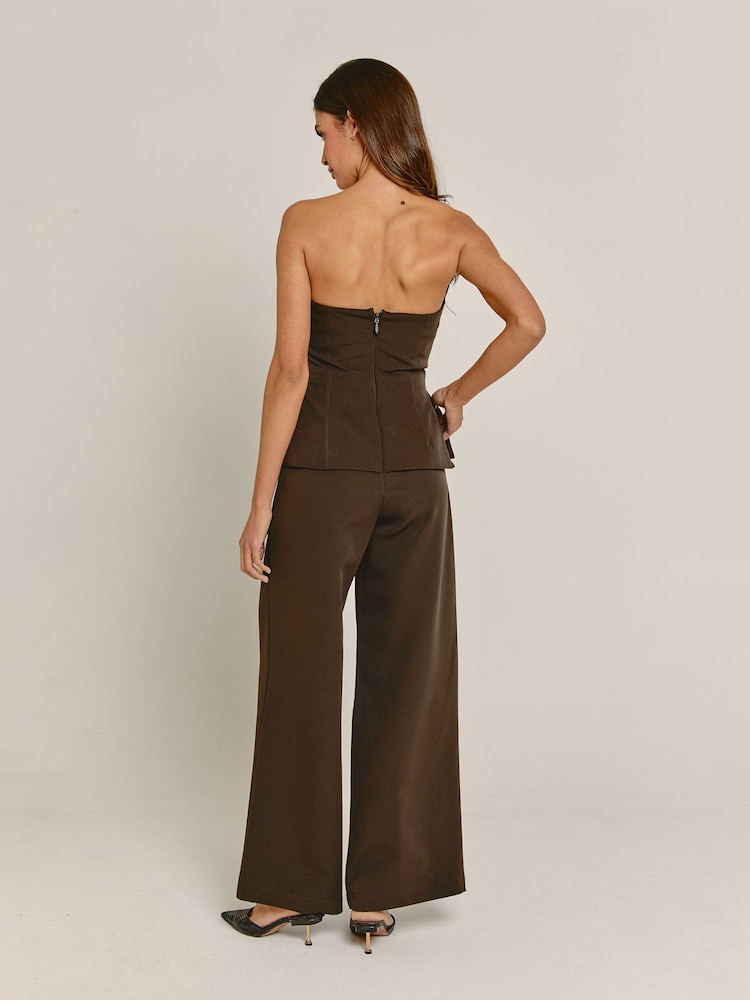 Rare London Tailored Longline Bandeau Jumpsuit - صورة 2 من 4