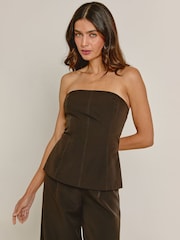 Rare London Tailored Longline Bandeau Jumpsuit - صورة 3 من 4