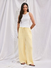 Pantalones de gasa a cuadros de Ro&Zo - Imagen 1 de 6
