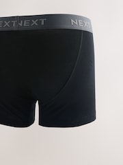 Black 4 pack Hipster 100% Cotton Boxers - Image 6 of 6