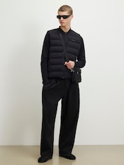 River Island Black Muscle Fit Gilet - Image 3 of 4