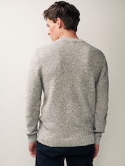 Neutral Regular Twist Crew Jumper - Image 10 of 14