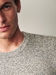 Neutral Regular Twist Crew Jumper - Image 8 of 14