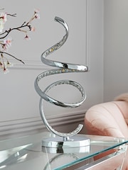 Chrome LED Cara Touch Table Lamp - Image 2 of 7