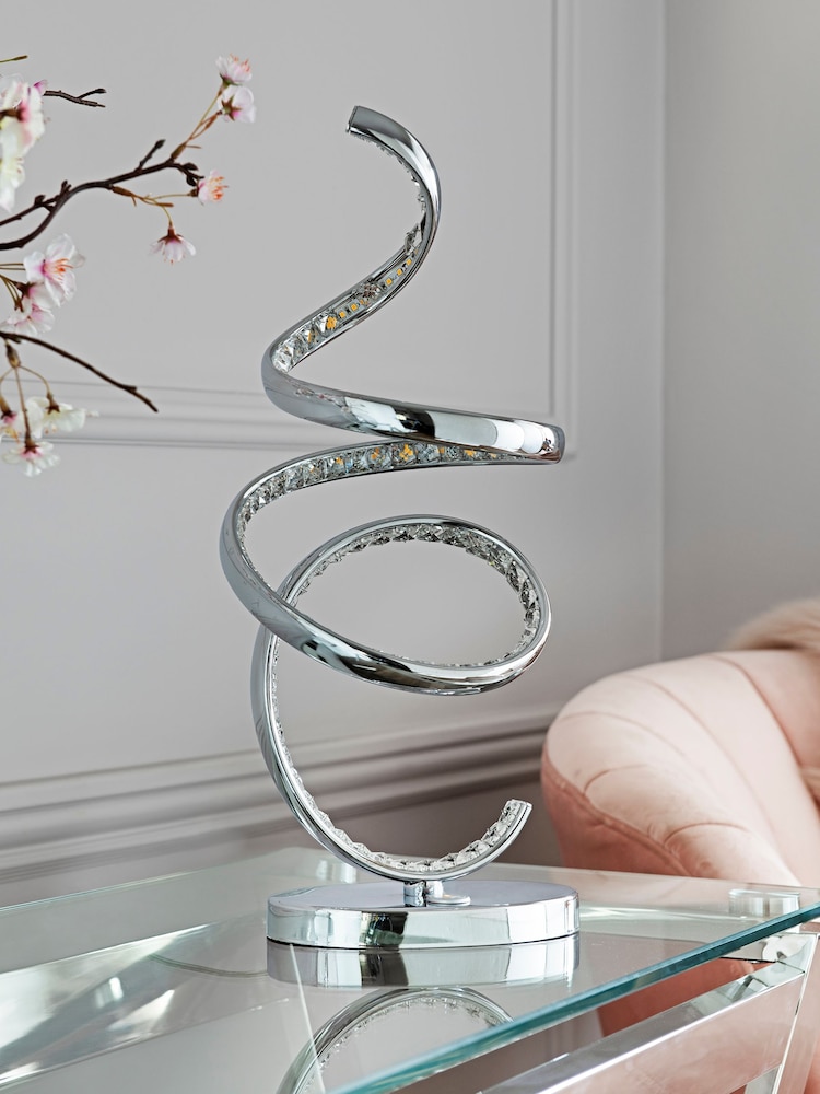 Chrome LED Cara Touch Table Lamp - Image 2 of 7 Chrome LED Cara Touch Table Lamp - Image 2 of 7