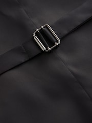 Black Textured Suit Waistcoat - Image 5 of 8