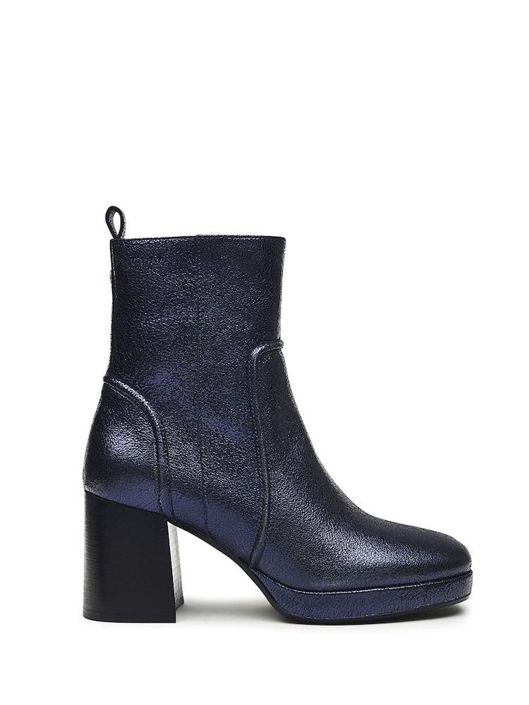 Kovinsko modra - Radley London Elm Place Platform gležnjarji - Slika 1 iz 3 Kovinsko modra - Radley London Elm Place Platform gležnjarji - Slika 1 iz 3