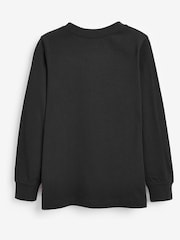 Levi's® Black Kids 100% Cotton Long Sleeve Batwing T-Shirt - Image 5 of 6