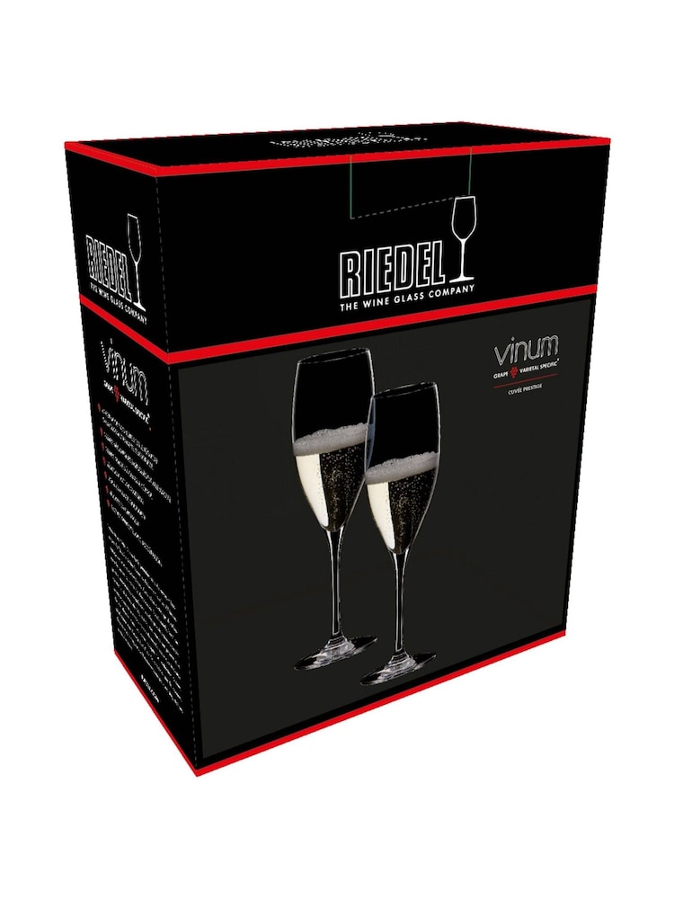 Riedel Set of 2 Clear Vinum Cuvee Prestige Champagne Flutes - Image 3 of 3