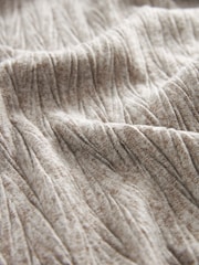 Neutral Plissé Textured Soft Touch Cosy Skirt - Image 7 of 7