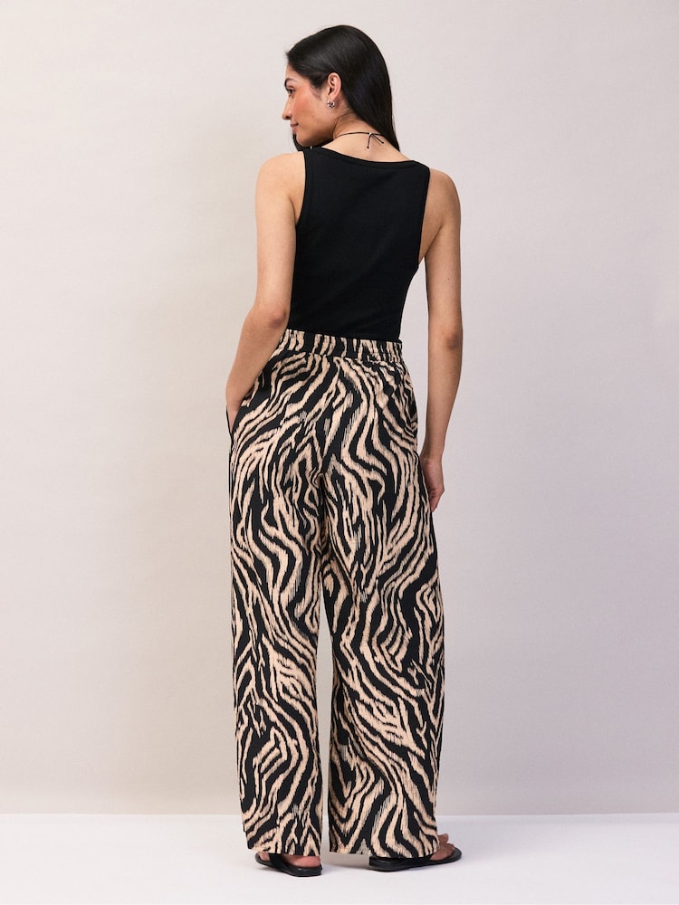 Ro&Zo Black Zebra Print Trousers - Image 6 of 6