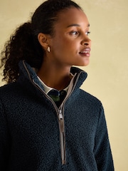 Joules Aldeburgh Navy Quarter Zip Fleece - Image 5 of 7