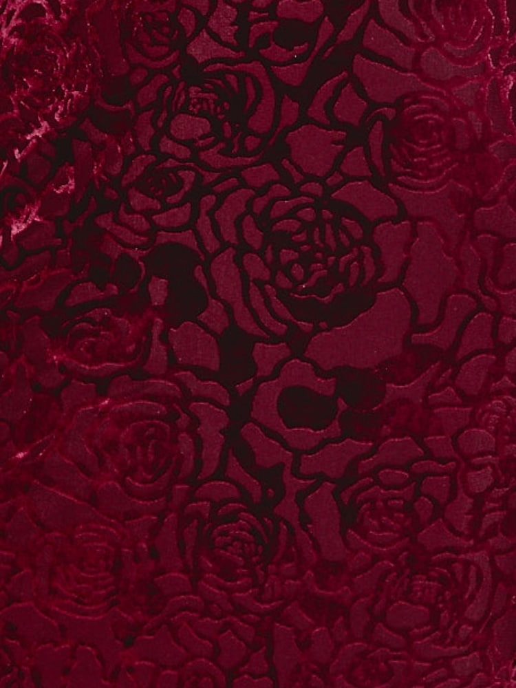 Rare London Red Burnout Flower Mesh Maxi Dress - Image 5 of 5 Rare London Red Burnout Flower Mesh Maxi Dress - Image 5 of 5