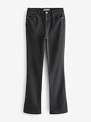 Verwaschenes Schwarz - Gemütliche gebürstete Bootcut-Jeans​​​​​​​ - Bild 6 von 10