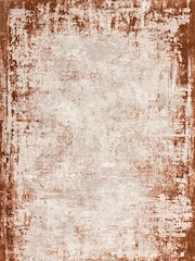 Asiatic Rugs Orange Kuza Border Rug - Image 2 of 4