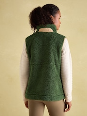 Joules Mallory Green Fleece Gilet - Image 2 of 8