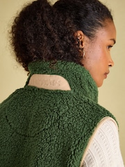 Joules Mallory Green Fleece Gilet - Image 6 of 8