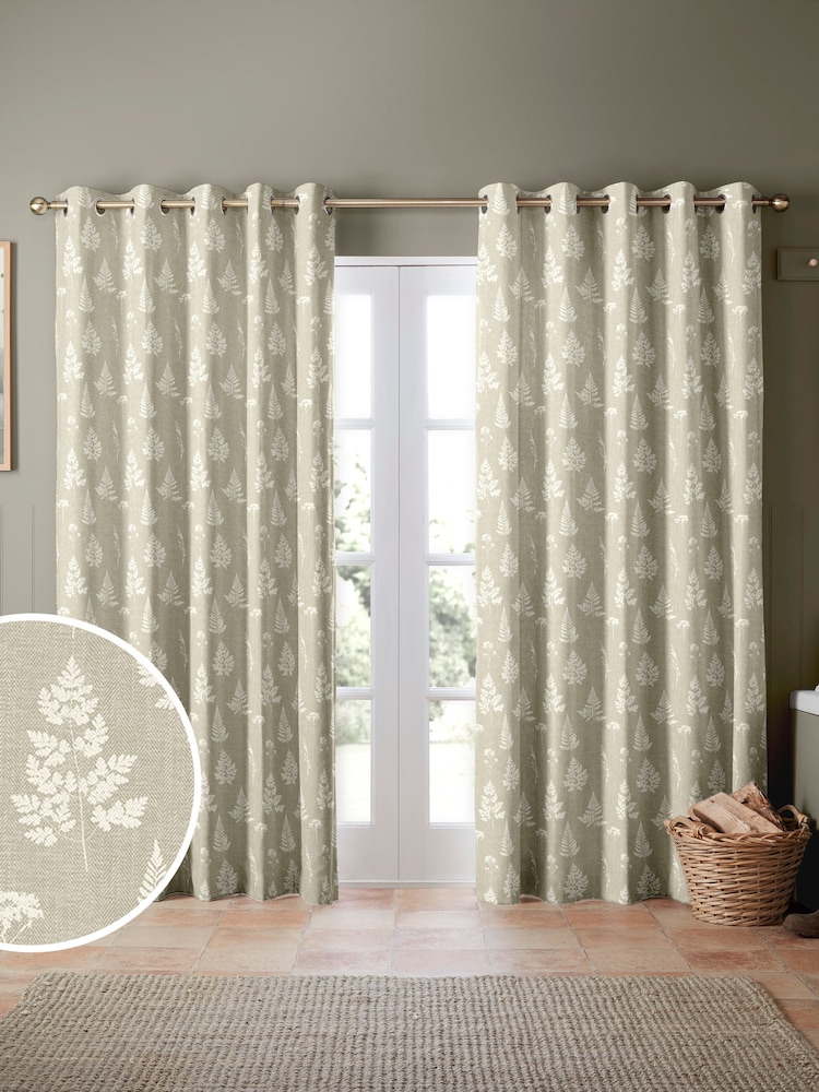 Emily Bond Natural Tynesfield Made to Measure Curtains - Image 1 of 9