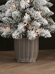 White Potted 3ft Lit Christmas Tree - Image 5 of 7