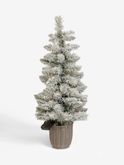 White Potted 3ft Lit Christmas Tree - Image 6 of 7