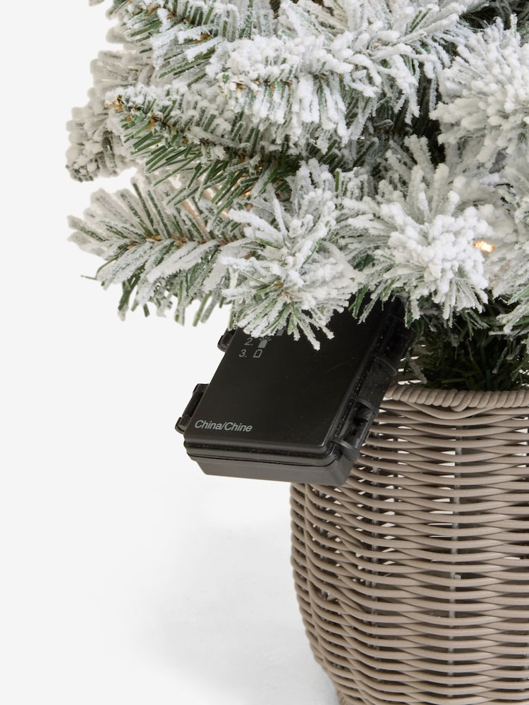 White Potted 3ft Lit Christmas Tree - Image 7 of 7