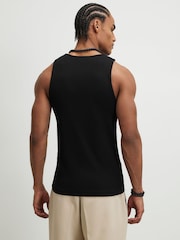 River Island Black Muscle Rib Vests 3 Pack - Image 3 of 6