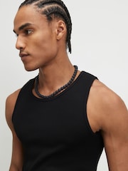 River Island Black Muscle Rib Vests 3 Pack - Image 6 of 6