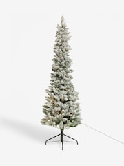 White Snowy Lit 6ft Slim Christmas Tree - Image 3 of 3