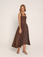 Rare London Gathered Hip Pocket Midaxi Dress - Imagen 1 de 4
