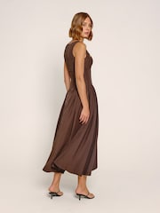Rare London Gathered Hip Pocket Midaxi Dress - Imagen 2 de 4