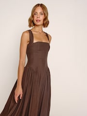 Rare London Gathered Hip Pocket Midaxi Dress - Imagen 3 de 4
