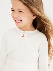 Ecru Occasion Shrug Cardigan (3mths-16yrs) - Image 1 of 6