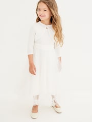 Ecru Occasion Shrug Cardigan (3mths-16yrs) - Image 3 of 6